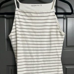 Abercrombie & Fitch Striped Double Lined Cotton Bodysuit